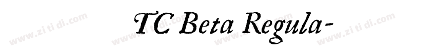 台北黑体 TC Beta Regula字体转换